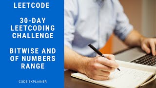 YouTube video 'Bitwise AND of Numbers Range || leetcode challenge || c++ solution'