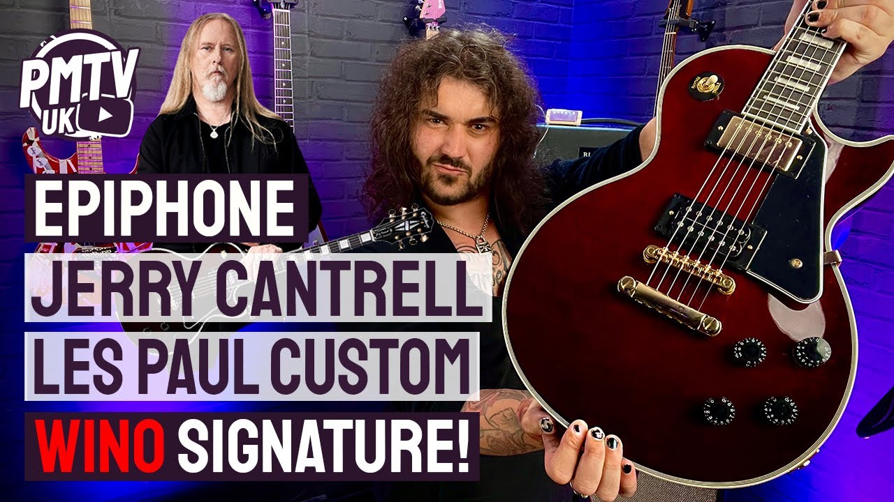 Epiphone Jerry Cantrell 'Wino' Les Paul Custom! - Awesome & Affordable Version Of Jerrys Iconic Axe! - YouTube