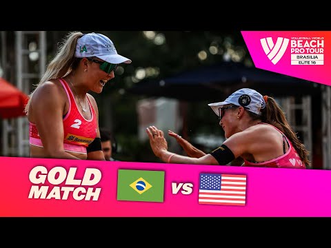Carol/Rebecca vs. Nuss/Brasher - Gold Match Highlights | Brasilia 2025 #BeachProTour