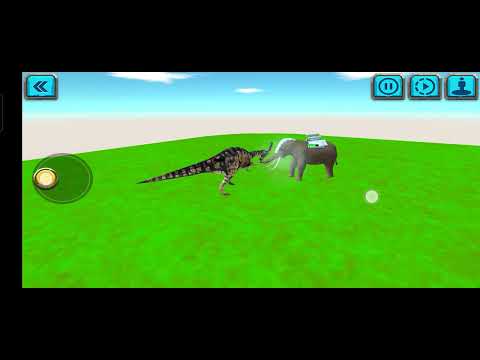 First battle b/w hitech elephant vs dinosaur 🦖