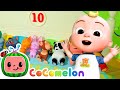 TEN IN THE BED Loop Animals For Children Baby Songs Cocomelon Nursery Rhymes Kids Songs