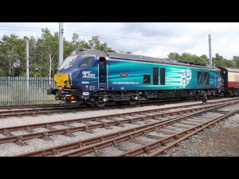 DRS 68004 'Rapid' arrives at Kingmoor TMD