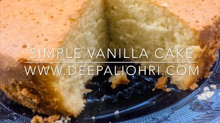 simple vanilla cake recipe from scratch