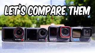DJI Action 5 Pro vs Action 4, GoPro Hero 12 and Insta360 Ace Pro