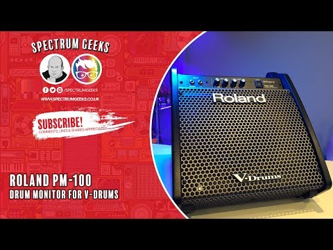Roland PM-100 80-Watt Personal Drum Amplifier for V-Drums 2012 - Present - Black image 4