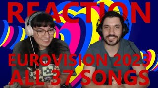 EUROVISION 2023: ALL 37 SONGS | REACTION & REVIEW