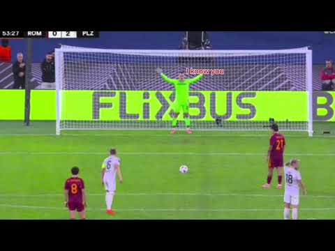 Dybala penalty vs Viktoria Plzeň | Europa league Goalkeeper saying to paulo - I know you 