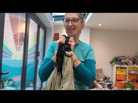 Koala Cuddle band and Close Caboo newborn baby carriers compared