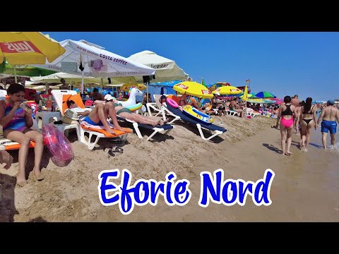 Plaja Eforie Nord, August - Eforie Nord Beach, Romania - vacanta litoral concediu Marea Neagra