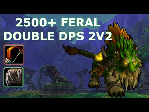 Feral/Survival Double Dps 2v2 Arena 2400+  WoW BFA 8.2.5