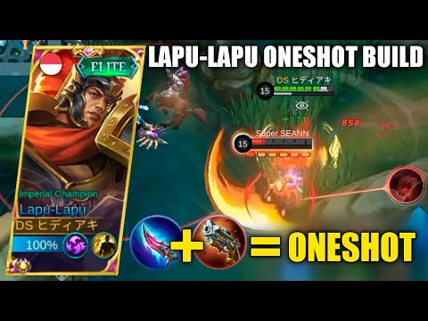 LAPU-LAPU ONESHOT IS REAL! HEPTASEAS + MALEFIC ROAR | LAPU-LAPU BEST BUILD BEST EMBLEM | MLBB