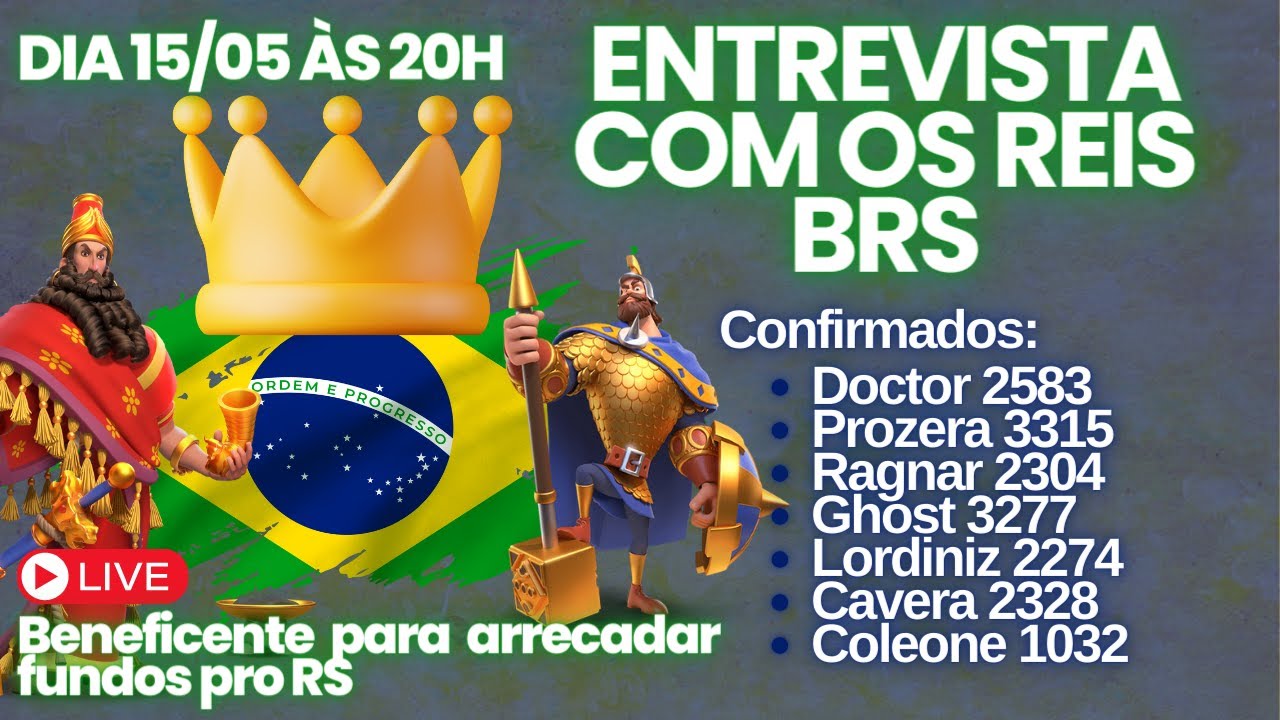 ENTREVISTA COM OS REIS BRS DO RISE OF KINGDOMS!!! SERÁ QUE DÁ CERTO?