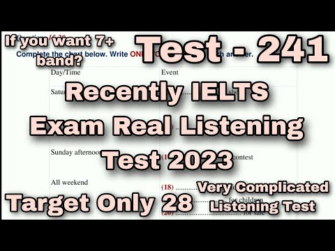 29 JANUARY HARD LISTENING TEST 2023 | IDP ACADEMIC LISTENING TEST 2023 | REAL LISTENING TEST 2023