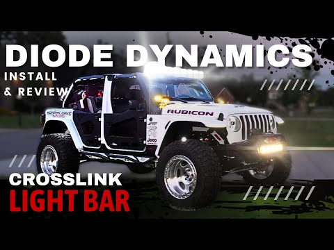 Jeep JL / JT Gladiator Diode Dynamics CrossLink SS5 LED Light Bar Installation & Review