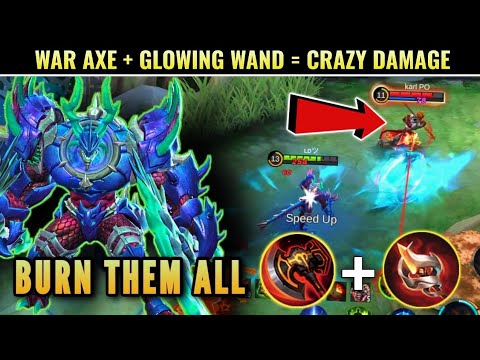 WAR AXE + GLOWING WAND = CRAZY DAMAGE | THAMUZ BEST BUILD 2021 | TOP GLOBAL THAMUZ GAMEPLAY - MLBB