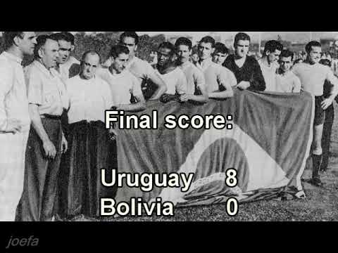 1950 WC G4 Uruguay - Bolivia (Belo Horizonte, 2.7.1950)