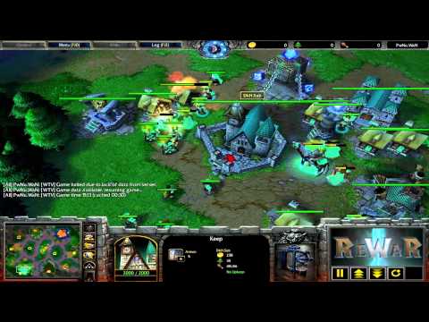 DkH.Sub (HU) vs HLAoo (UD) - Game 2 - WarCraft 3 gameplay - RN181