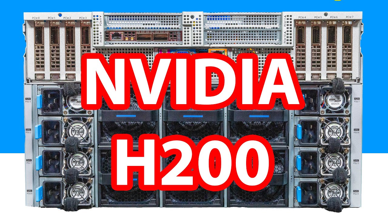 Inside a MEGA AI GPU Server with the NVIDIA HGX H200