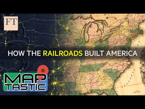鉄道がアメリカをどうやって作ったかをマッピングする｜Maptastic ep 3 (Mapping how railroads built America | Maptastic ep 3)