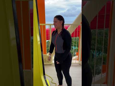 Her BIGGEST FEAR Is This DROP SLIDE! #shorts