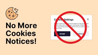 NEVER SEE COOKIES NOTICES AGAIN! How To Permanently Remove Websites Cookies Warnings & Popups 🍪