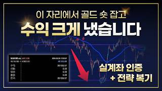 [해외선물 하이라이트] 이 자리에서 골드 숏 잡고 수익 크게 냈습니다｜실계좌 인증 + 전략 복기