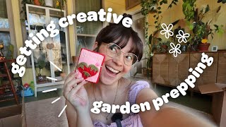 VLOG mom car shopping, building garden beds, and starting a new craft!