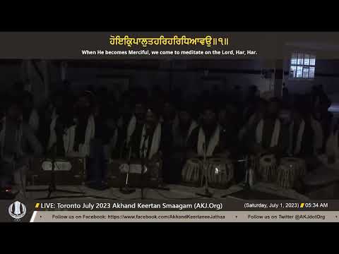 089 Bhai Jaswant Singh Jee Toronto @ Saturday AM Toronto July 2023 Annual Akhand Keertan Smaagam