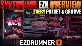 Video thumbnail for EZdrummer 3's Synthwave EZX Complete Overview Every Preset, Midi File, FX, and Tips. Toontrack by Shootie School