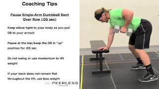 527. Pause Single Arm Dumbbell Bent Over Row (:05sec)