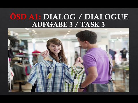 ÖSD A1 │ SPRECHEN │ SPEAKING TASK 3 (DIALOG / DIALOGUE) (Example Nr.12)