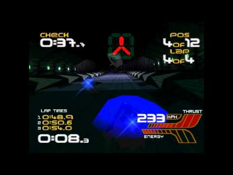 Wipeout 2097 - gameplay part 6 - GARE D' EUROPA - 3* silver - bronze