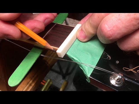 How to make a bone nut for a Les Paul