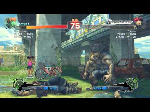 USF4 Online Match: Blanka vs Akuma ( unreal=best )