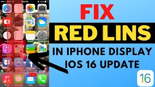 How Fix Red Lines On iPhone Display iOS 16 !! Red Lines Appear On iPhone Display Fixed