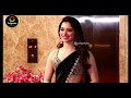Tamannaah Bhatia In Black Saree Diwali Celebration 2019 Tollypedia