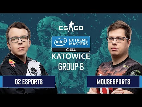 CS:GO - G2 Esports vs. mousesports [Dust2] Map 1 - Group B - IEM Katowice 2020