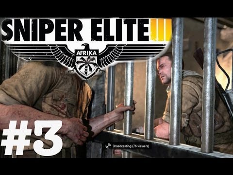 Sniper Elite 3 Authentic Difficulty Gameplay Walkthrough Part 3 "Sniper Elite 3" Afrika Co-op
