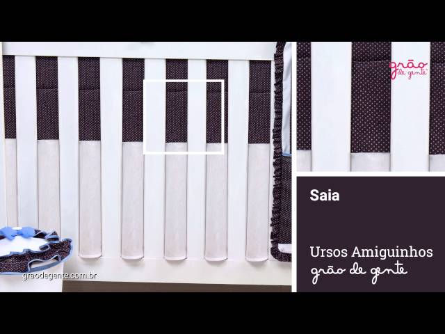 Saia para Berço Ursos Amiguinhos | Ref: 54802
