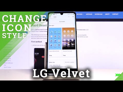 How to Change Icon Shapes in LG VELVET – Customize Icons