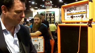 Video thumbnail for Damon Waller plays Orange AD200 Mk3 with OBC810 at Summer NAMM by Bass Gear Magazine