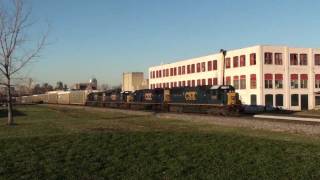 preview picture of video 'CSX Q207 with 4 SD50's on L&N rails.'