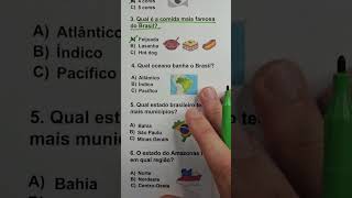 🇧🇷 Quiz do Brasil com respostas para testar seus conhecimentos 🧠