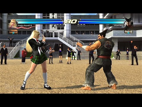 398_3 Lili y Alisa ( Uchiha x24 ) vs (ARANT9509) Heihachi y Kazuya - Tekken Tag 2 Online