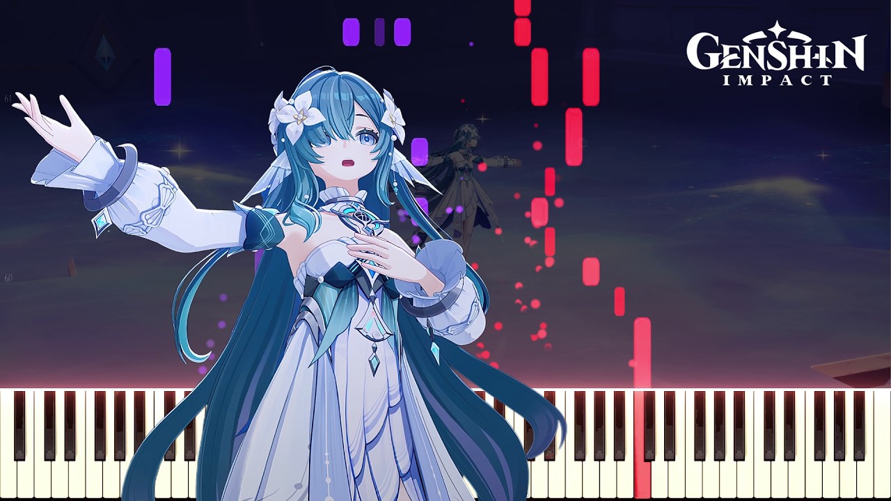 I Loved You - Vodyanitsa / Genshin Impact OST | [Piano Cover] (Synthesia)「ピアノ」