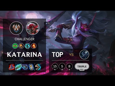 Katarina Top vs Lissandra - BR Challenger Patch 10.15