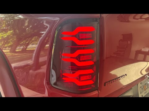 Alpharex Luxx Led tail lights for Ram 1500 2019-2022