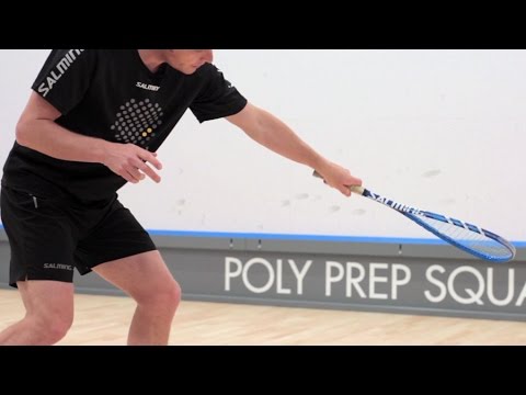 Squash tips: Knuckles up on the backhand drop