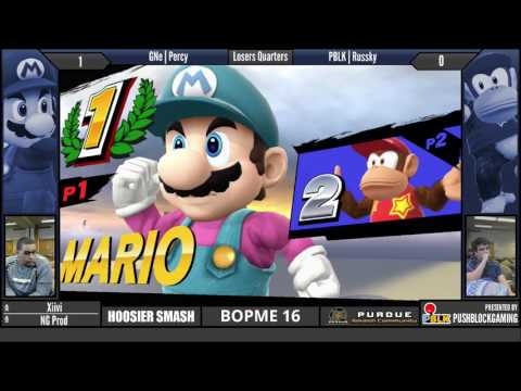 BOP16 [Wii U] - GNe | Percy (Mario) vs PBLK | Russky (Diddy Kong) - Losers Quarters