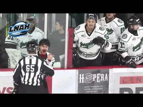 Simon-Claude Blackburn makes a superb lift pass to Dave Labrecque for the goal! - 07-11-25